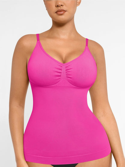 Women's Tummy Control Shapewear Camisole - Solid Color Body Smoothing – Blue option – view 12