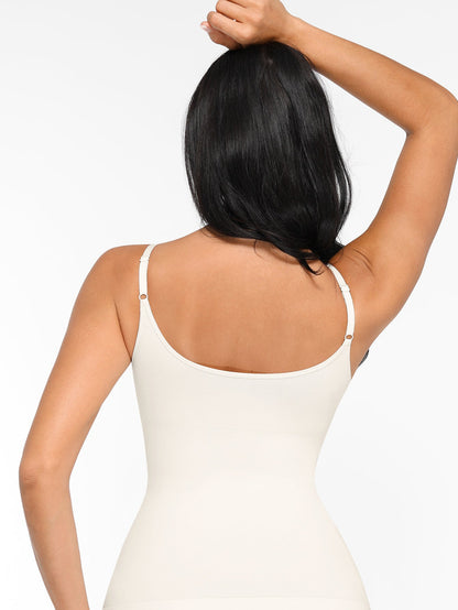 Women's Tummy Control Shapewear Camisole - Solid Color Body Smoothing, Black – view 20