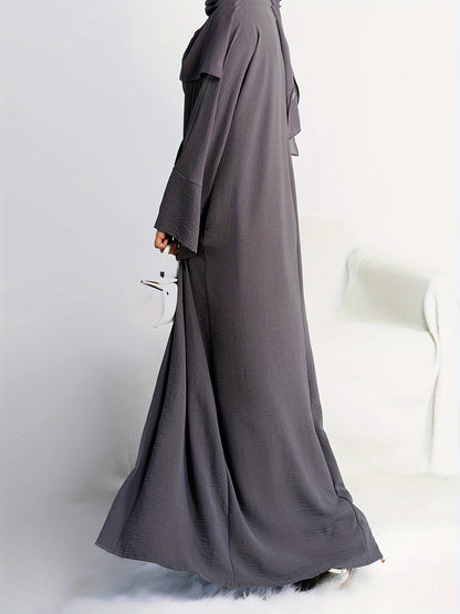 Women's Two-Piece Abaya Set - Pocket Detail Modest Matching Look detail view
