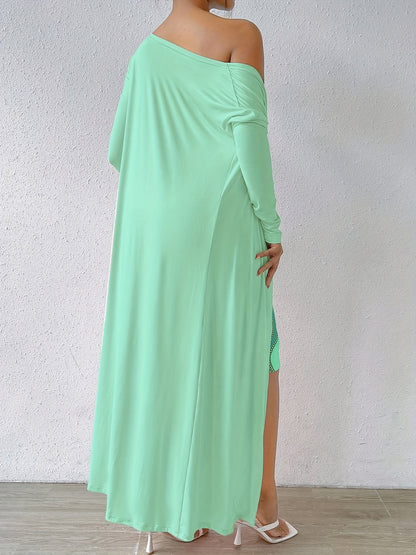 Women's Two-Piece Dress Set - Knit Casual Matching Look detail view