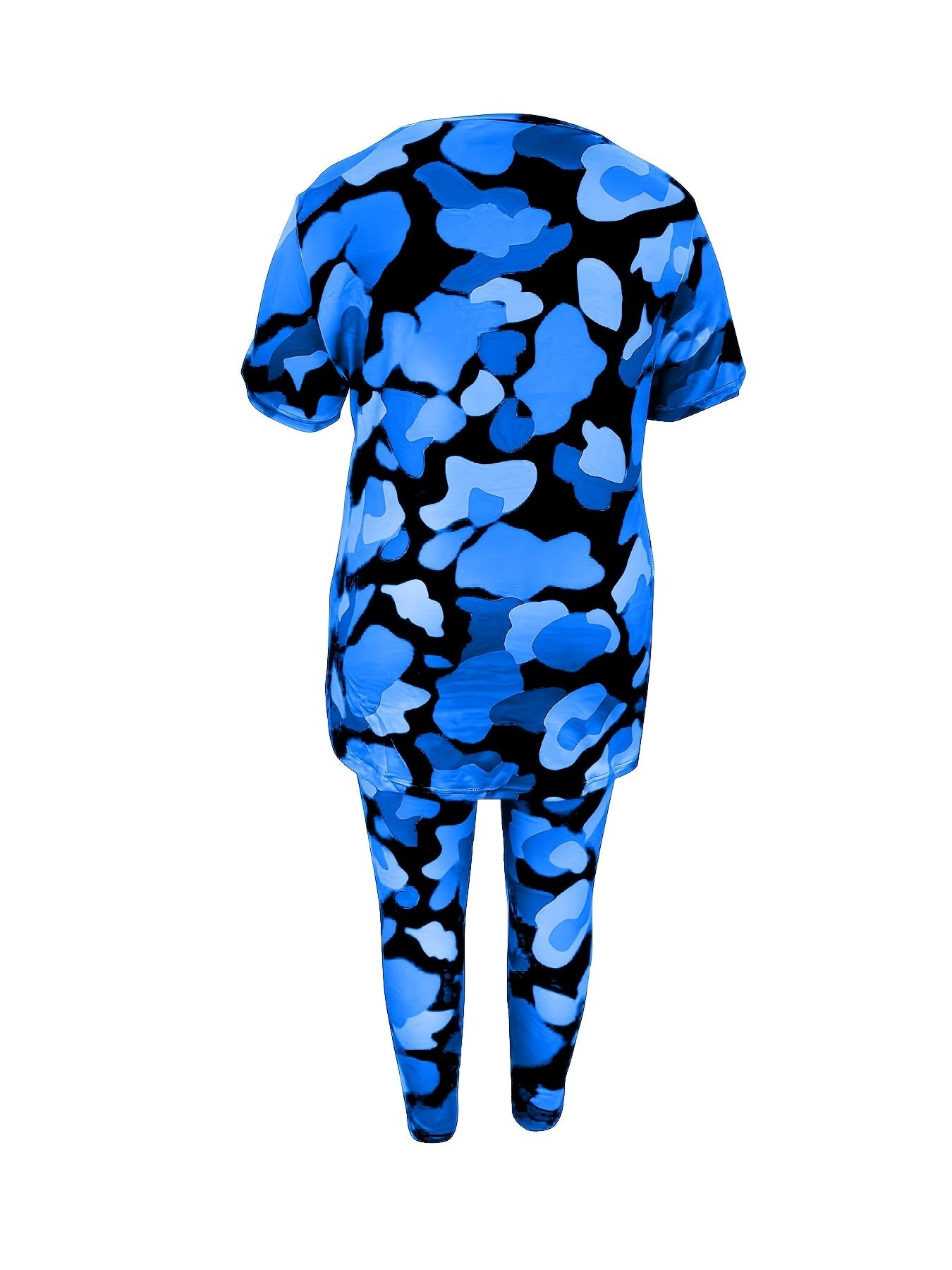 Women's Two-Piece Outfit Set - Camouflage Print detail view