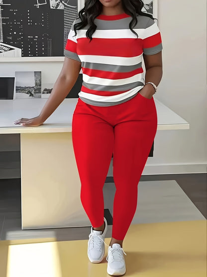 Women's Two-Piece Outfit Set - Coordinated – Sizes 0XL–6XL detail view