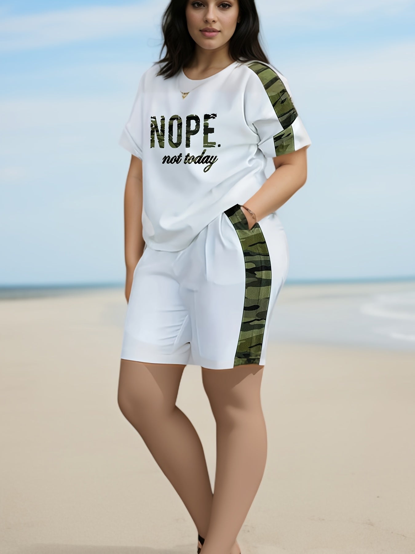 Women's Two-Piece Outfit Set - Graphic Print – Sizes 0XL–5XL – view 5