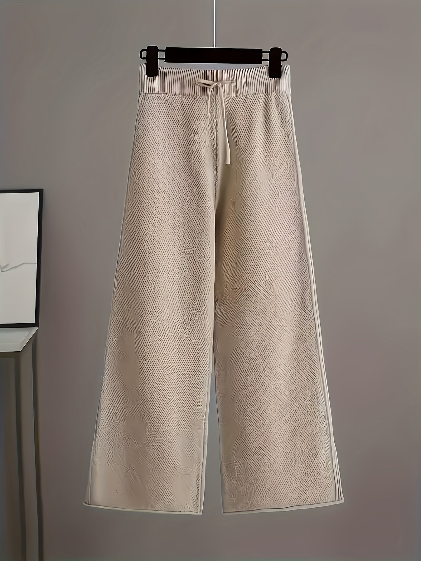 Women's Two-Piece Outfit Set - Long Sleeve Wide-Leg – Green Colorway 48805 detail view