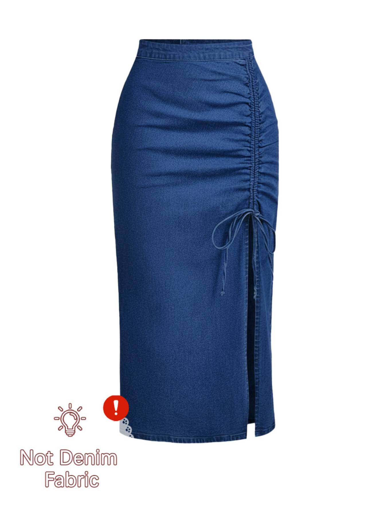 Women's Two-Piece Outfit Set - Short Sleeve – Deep Blue detail view