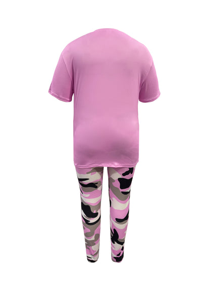 Women's Two-Piece Outfit Set - Short Sleeve – Sizes 0XL–8XL – view 11