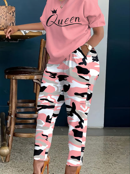 Women's Two-Piece Outfit Set - Short Sleeve – Sizes 0XL–8XL – view 12