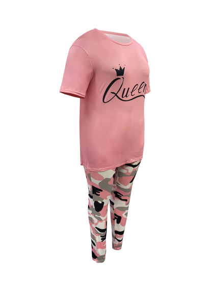 Women's Two-Piece Outfit Set - Short Sleeve – Sizes 0XL–8XL – view 13