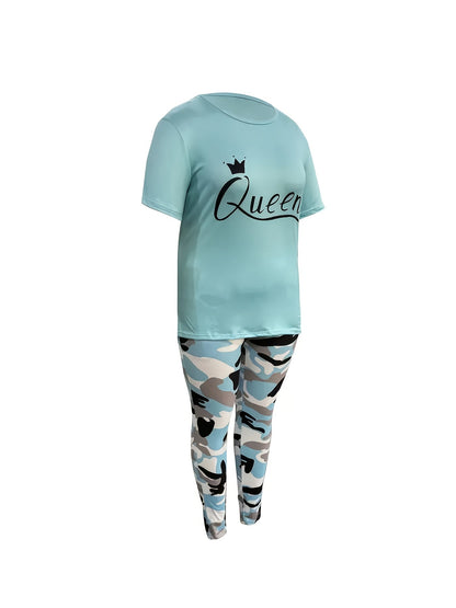 Women's Two-Piece Outfit Set - Short Sleeve – Sizes 0XL–8XL – view 19