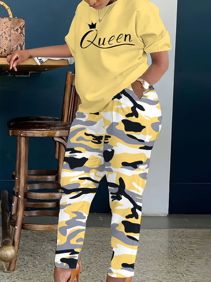 Women's Two-Piece Outfit Set - Short Sleeve – Sizes 0XL–8XL – view 21