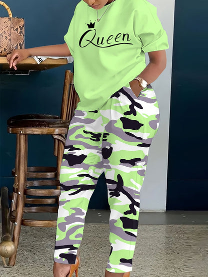 Women's Two-Piece Outfit Set - Short Sleeve – Sizes 0XL–8XL – view 24