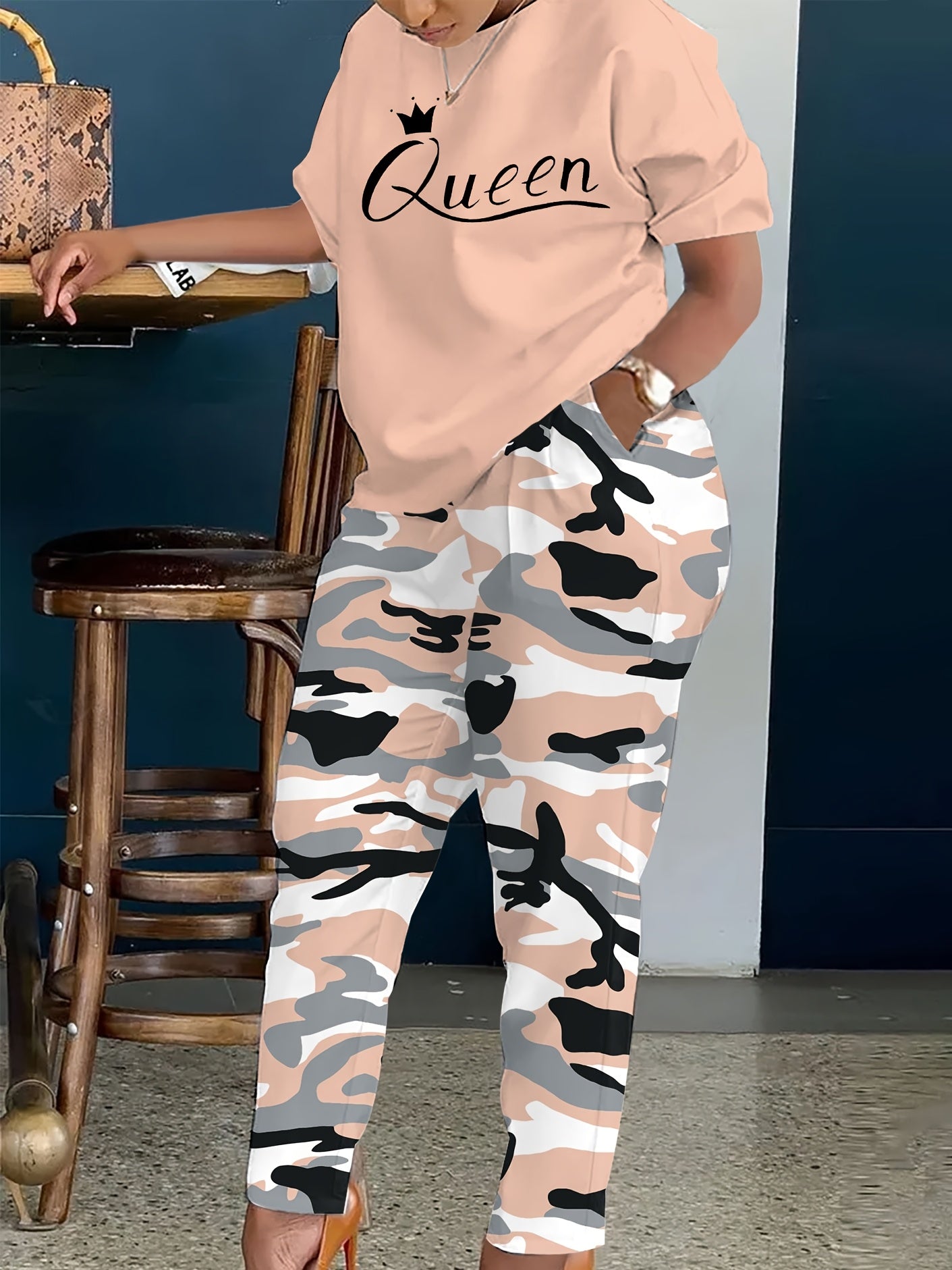 Women's Two-Piece Outfit Set - Short Sleeve – Sizes 0XL–8XL – view 27