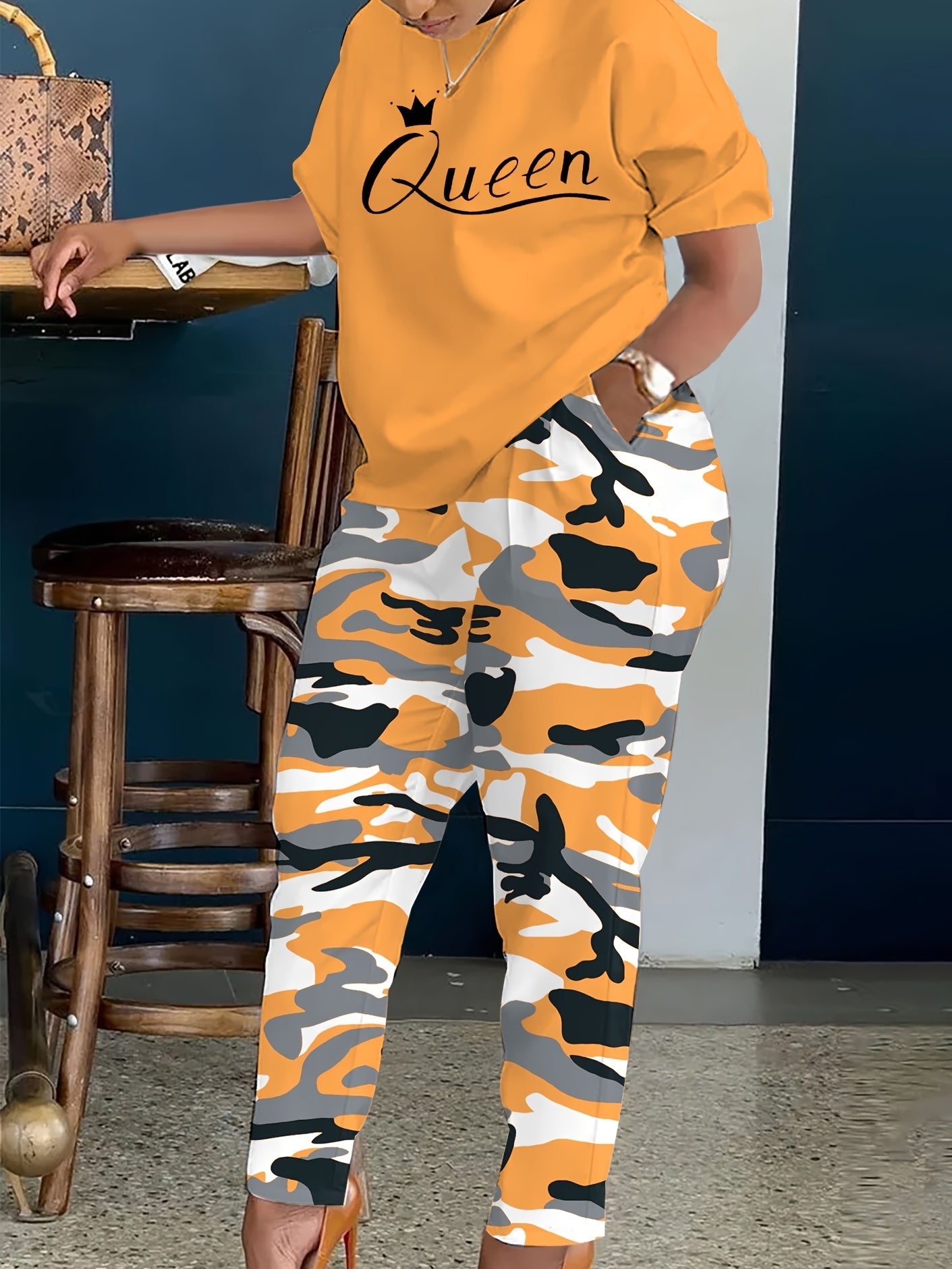 Women's Two-Piece Outfit Set - Short Sleeve – Sizes 0XL–8XL – view 30