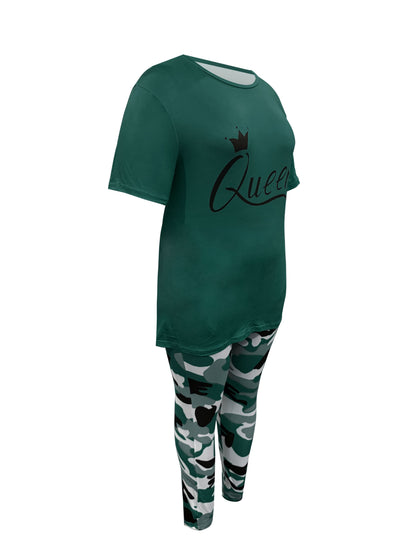 Women's Two-Piece Outfit Set - Short Sleeve – Sizes 0XL–8XL – view 43