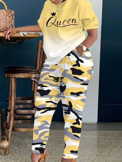 Women's Two-Piece Outfit Set - Short Sleeve – Sizes 0XL–8XL – view 50