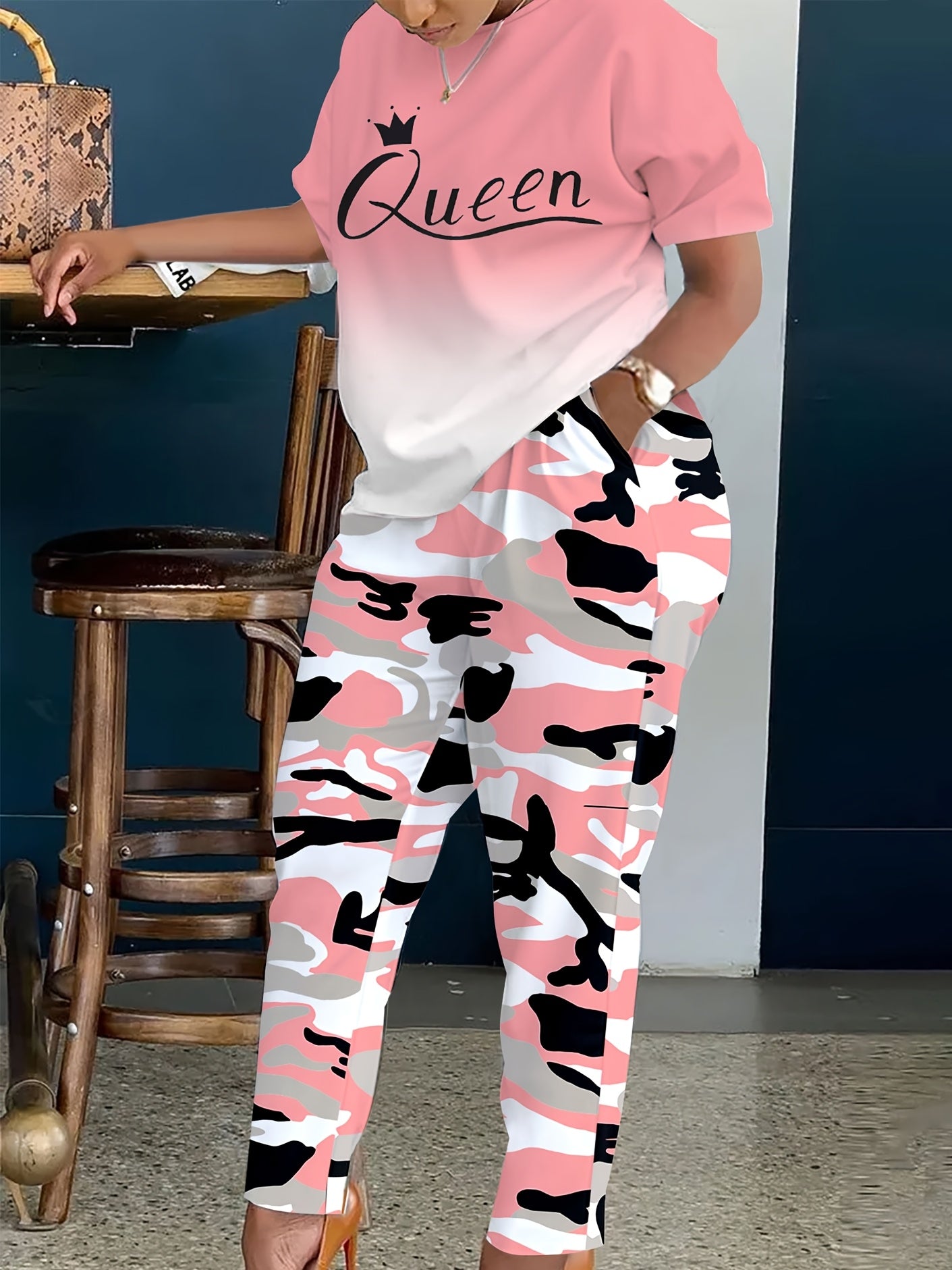 Women's Two-Piece Outfit Set - Short Sleeve – Sizes 0XL–8XL – view 51