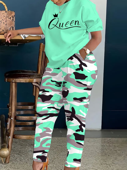 Women's Two-Piece Outfit Set - Short Sleeve – Sizes 0XL–8XL – view 58