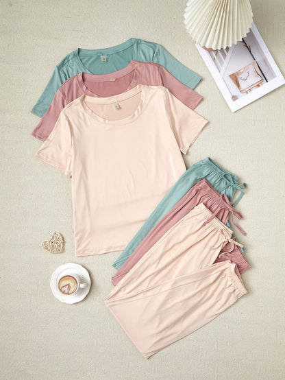 Women's Two-Piece Outfit Set - Short Sleeve – Sizes M–XL – view 7