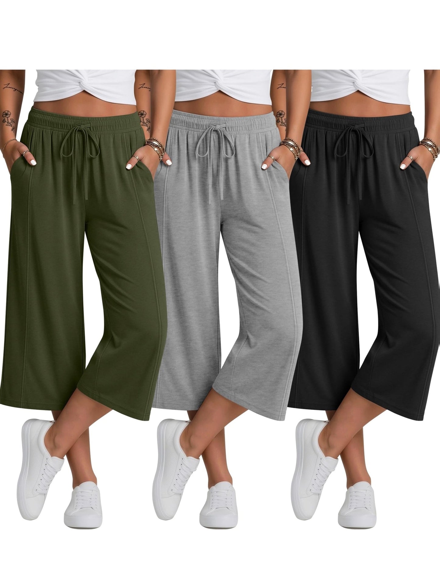 Women's Two-Piece Outfit Set - Wide-Leg – Sizes 0XL–4XL – view 2