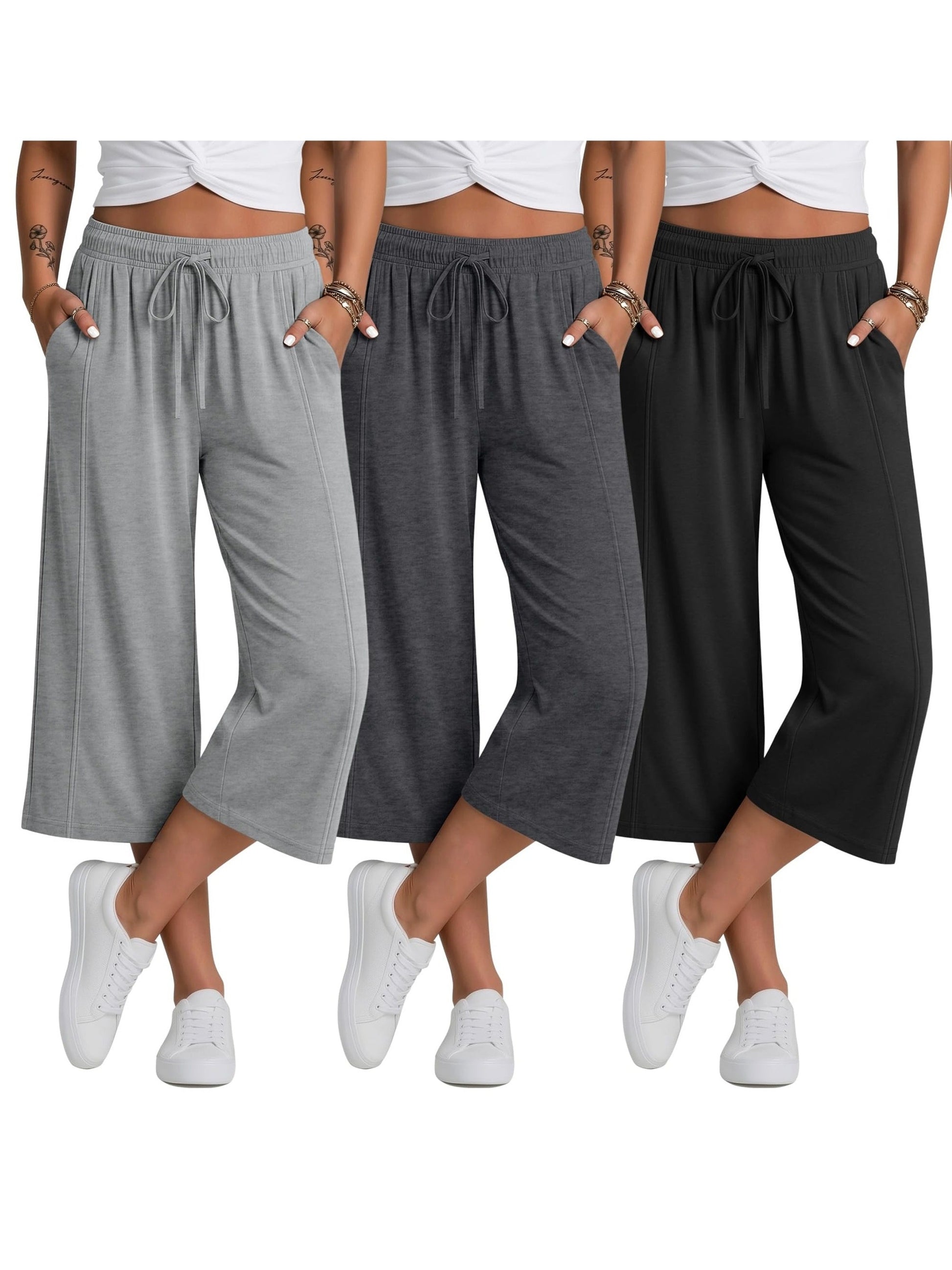 Women's Two-Piece Outfit Set - Wide-Leg – Sizes 0XL–4XL – view 3