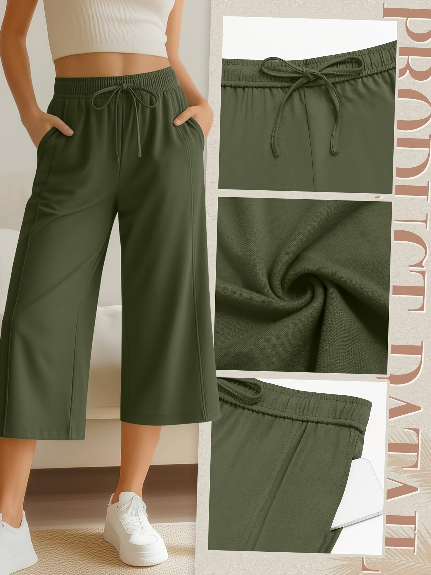 Women's Two-Piece Outfit Set - Wide-Leg – Sizes 0XL–4XL detail view