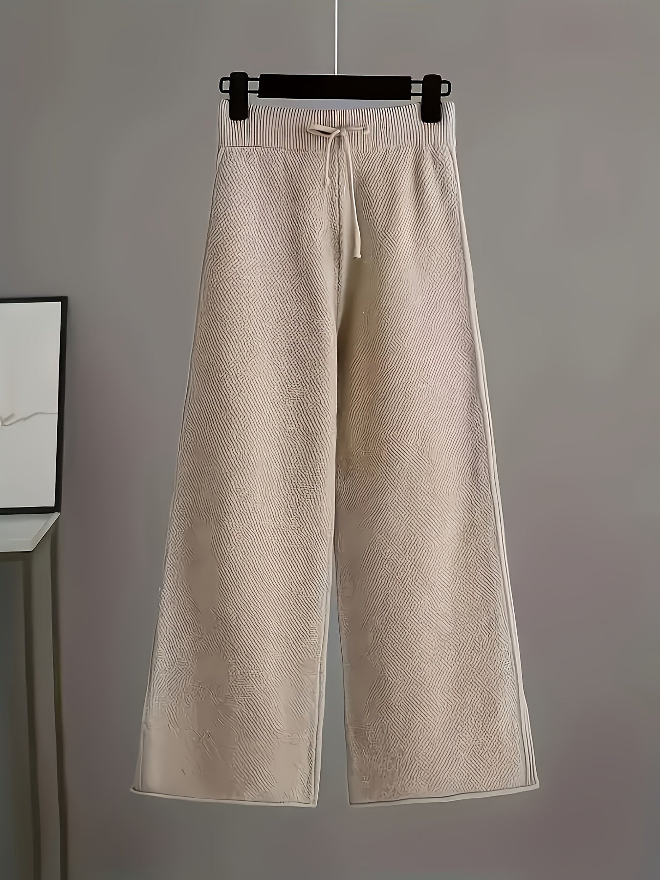Women's Two-Piece Pants Set - Casual Knit Style 68 detail view