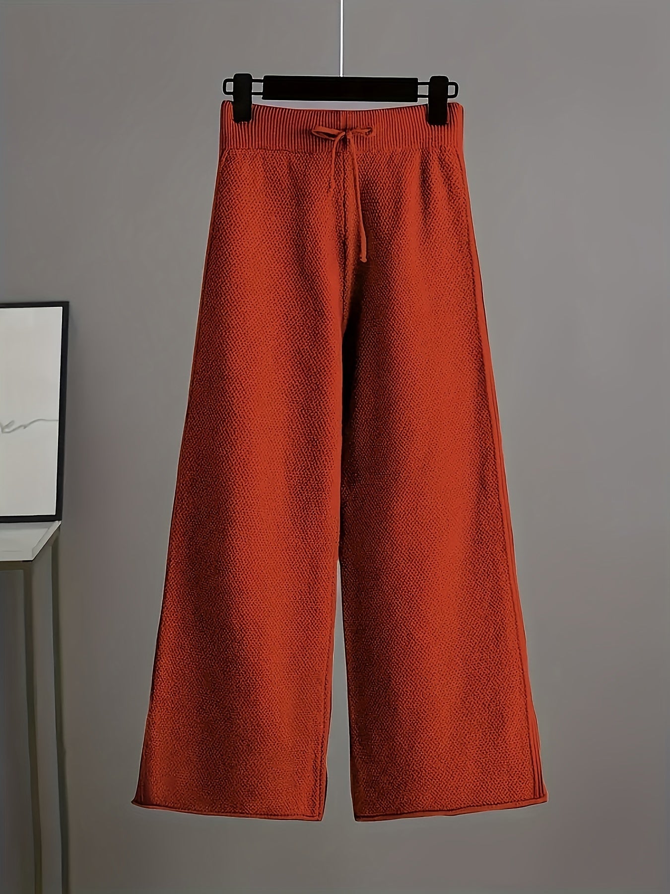 Women's Two-Piece Pants Set - Casual Knit Style 68 detail view