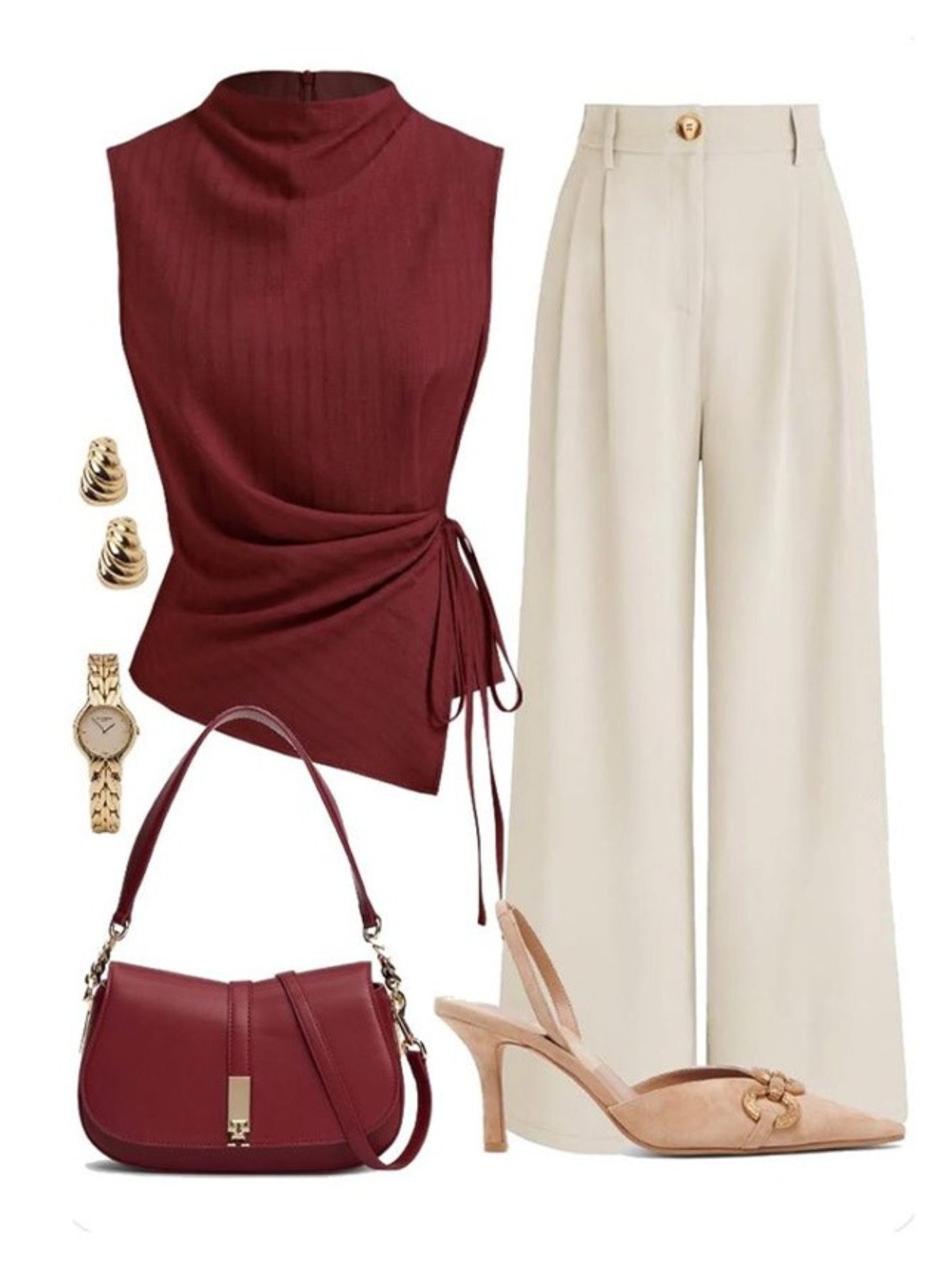 Women's Two-Piece Pants Set - Casual Matching Style 21 detail view