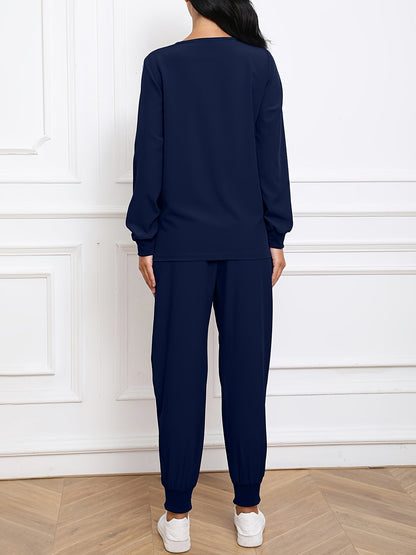 Women's Two-Piece Pants Set - Casual Matching Style 86 detail view