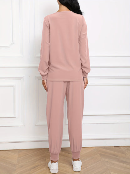 Women's Two-Piece Pants Set - Casual Matching Style 86 detail view