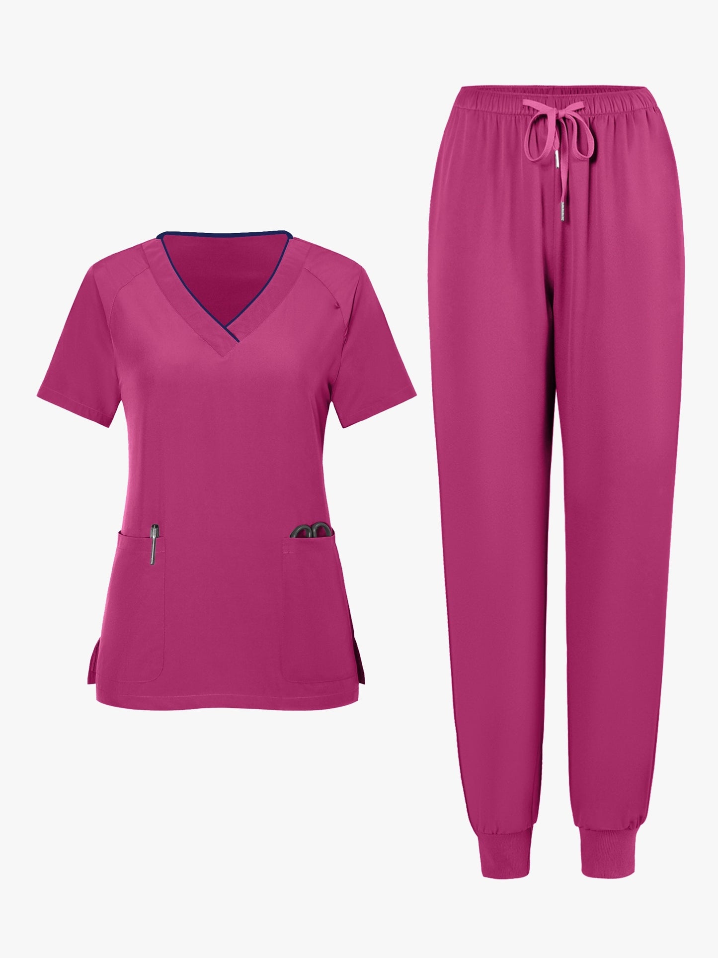 Women's Two-Piece Pants Set - Casual Matching Style 87 – Navy option – view 4