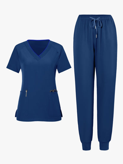 Women's Two-Piece Pants Set - Casual Matching Style 87 – Navy option – view 5