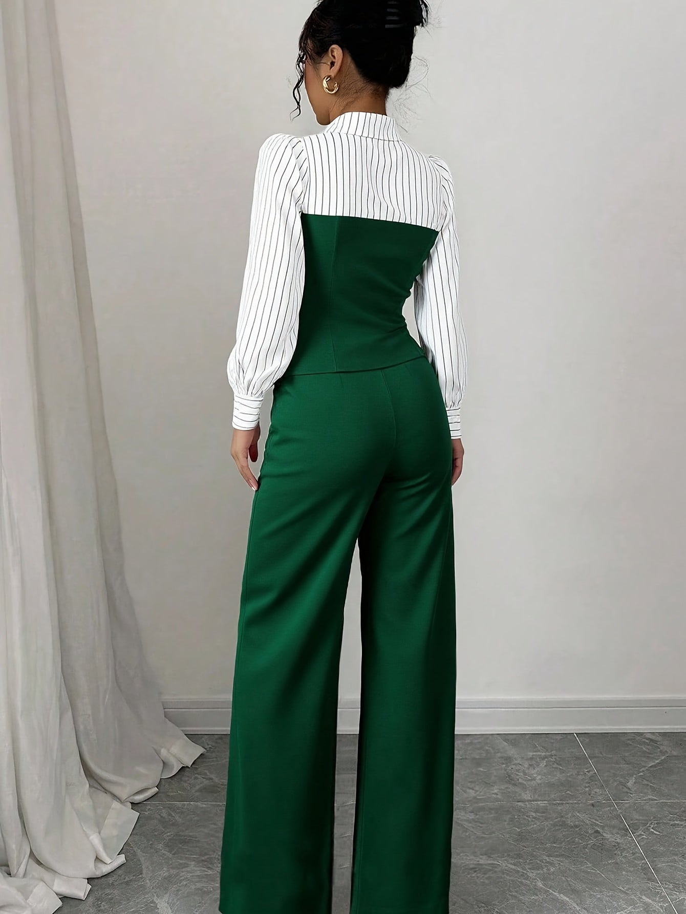Women's Two-Piece Pants Set - Casual Printed Style 34 detail view