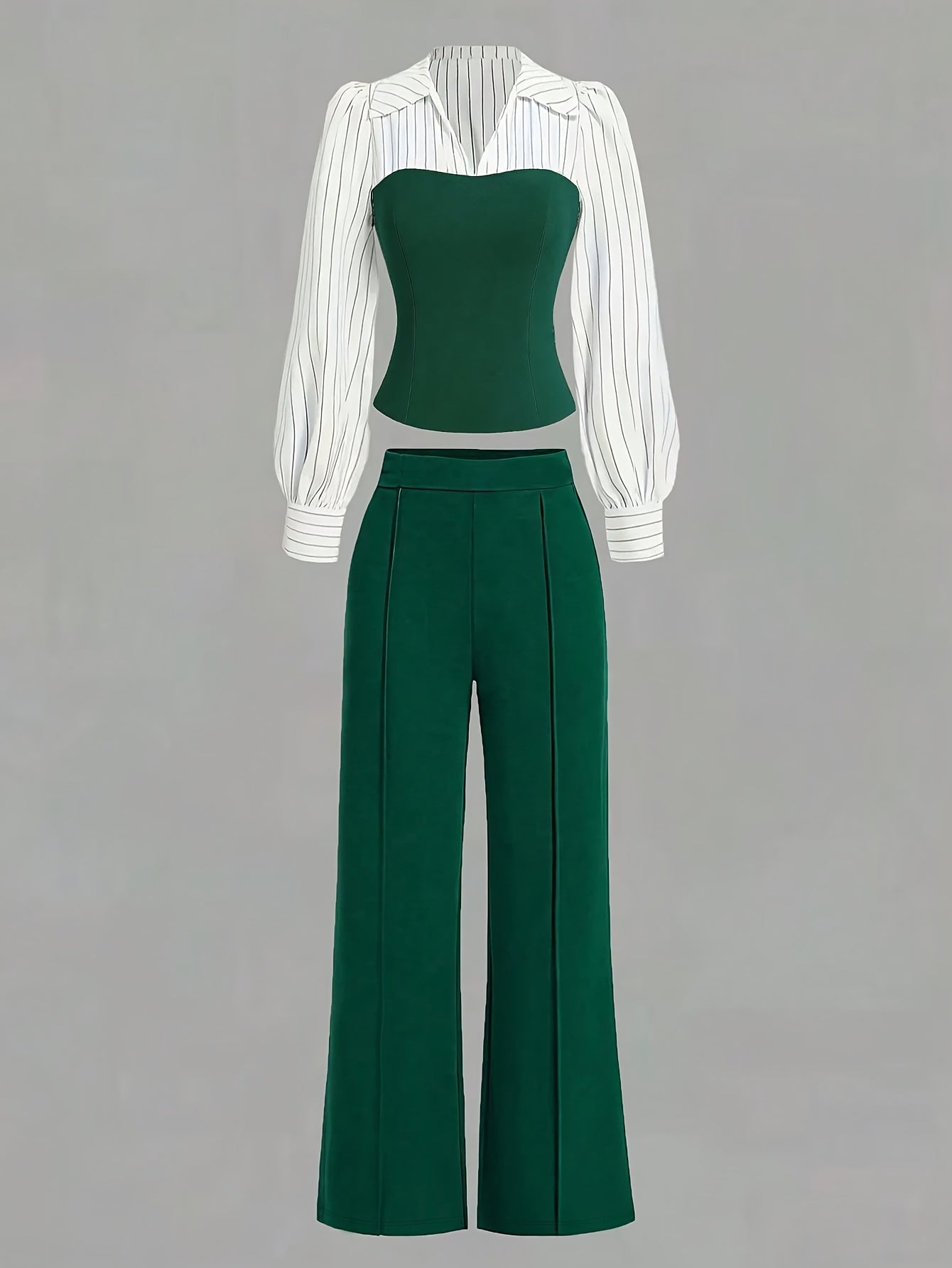 Women's Two-Piece Pants Set - Casual Printed Style 34 detail view