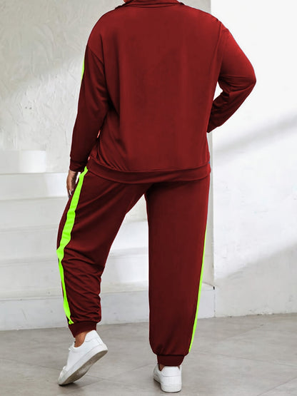Women's Two-Piece Pants Set - Color Block – 6-Color Selection – view 9