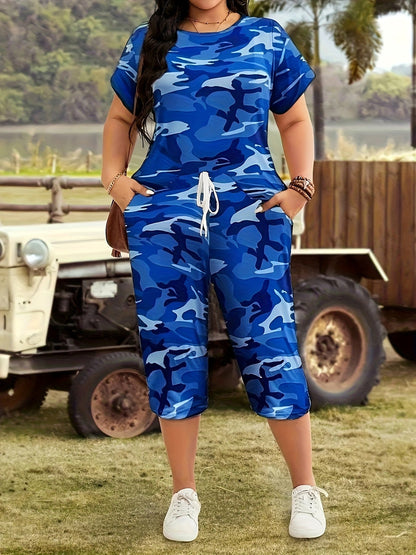 Women's Two-Piece Pants Set - Graphic Print – 30-Variant Selection – view 7