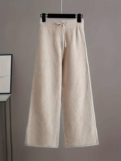 Women's Two-Piece Pants Set - Knit Business Matching Look detail view