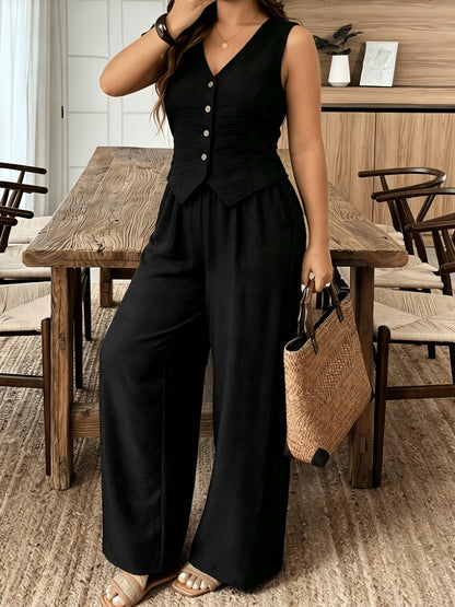 Women's Two-Piece Pants Set - Matching Vacation Matching Look detail view