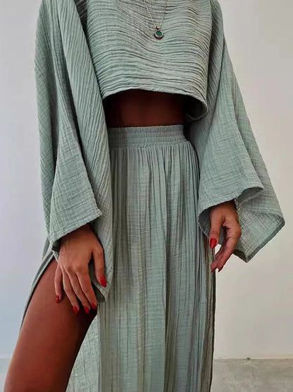 Women's Two-Piece Pants Set - Vacation Matching Style 16 detail view
