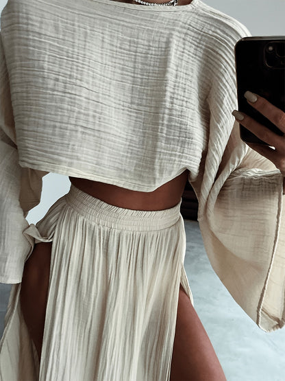 Women's Two-Piece Pants Set - Vacation Matching Style 16 detail view