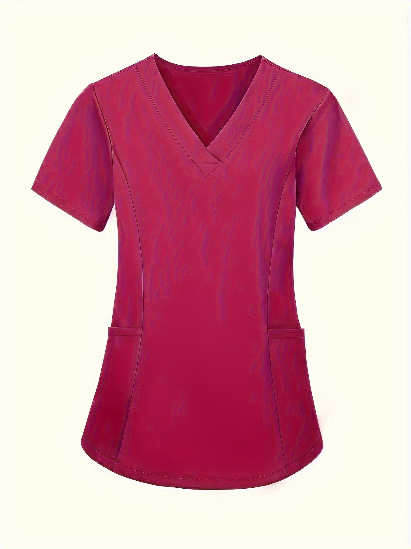 Women's Two-Piece Scrub Set - V-Neck Workwear Matching Look detail view