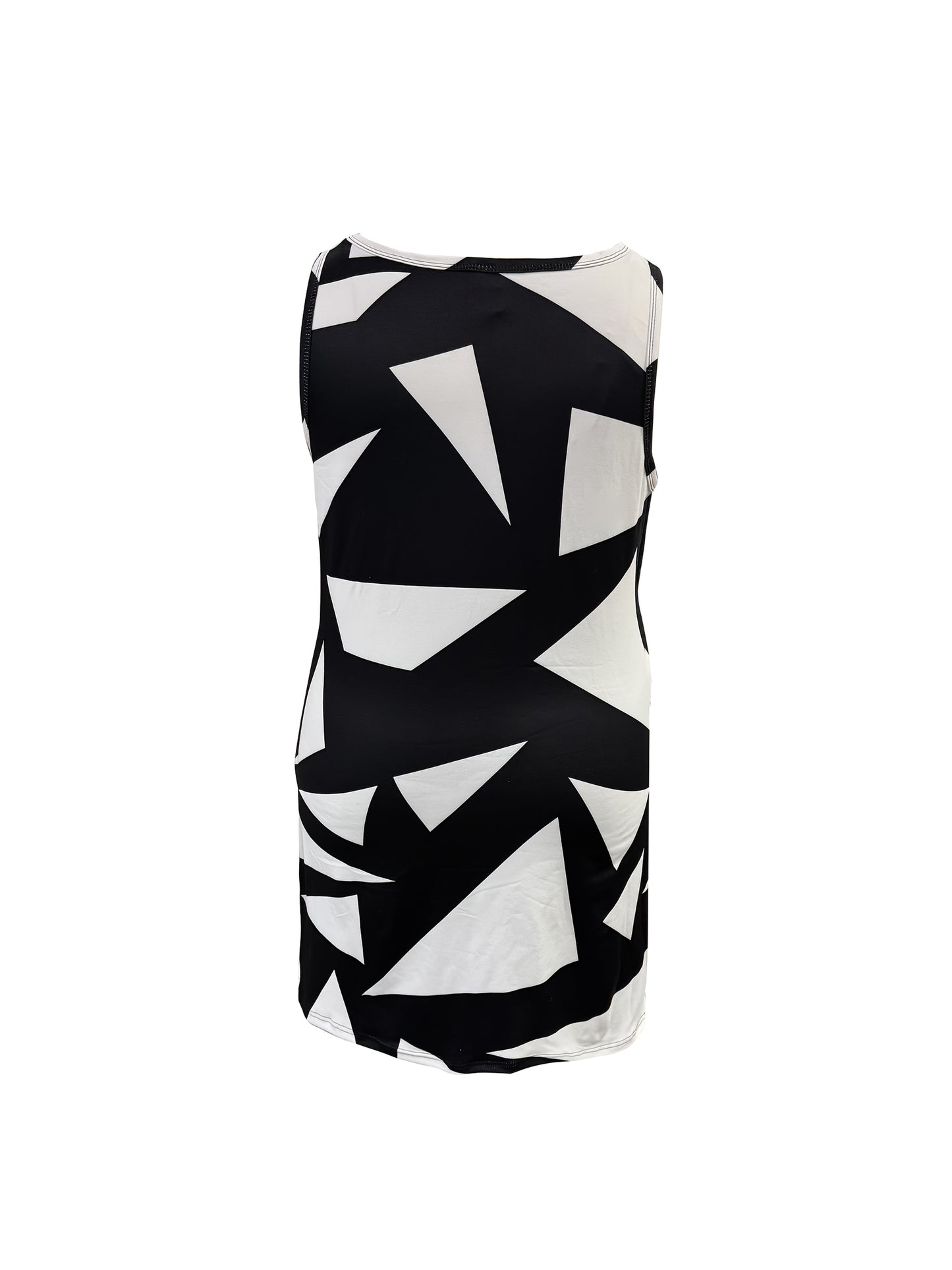 Women's Two-Piece Shorts Set - Graphic Print – Black detail view