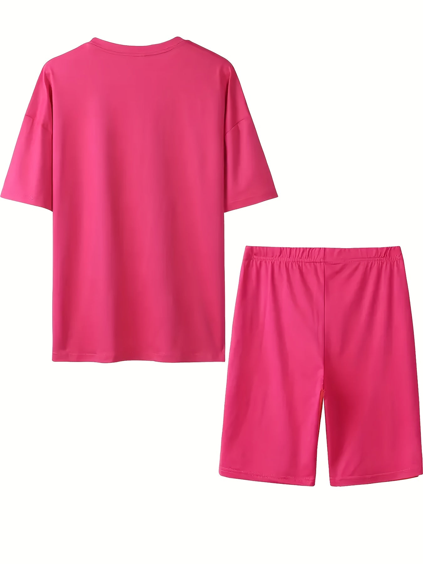 Women's Two-Piece Shorts Set - Graphic Print – Sizes 0XL–5XL detail view