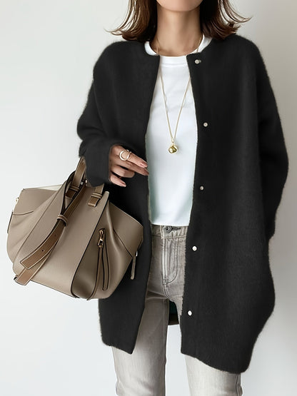 Women's Ultra Soft Knit Jacket - Suede-Look Transitional Layer – view 3
