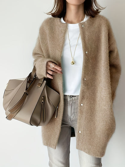 Women's Ultra Soft Knit Jacket - Suede-Look Transitional Layer – view 5