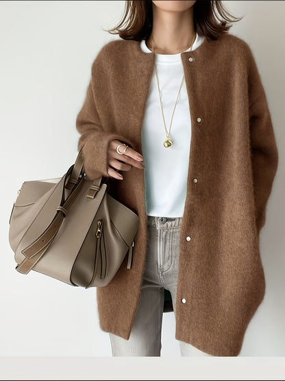Women's Ultra Soft Knit Jacket - Suede-Look Transitional Layer – view 8