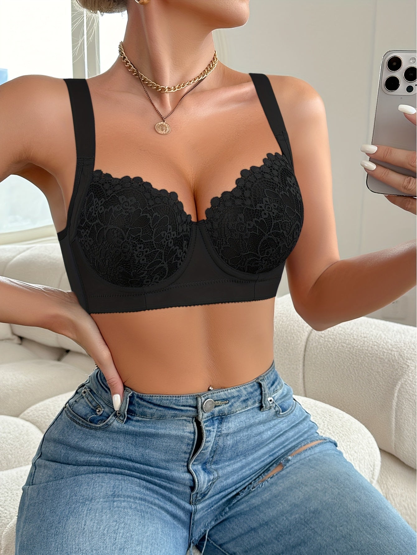Women's Underwire Bra - 3-Pack Lace, Underwire – view 8