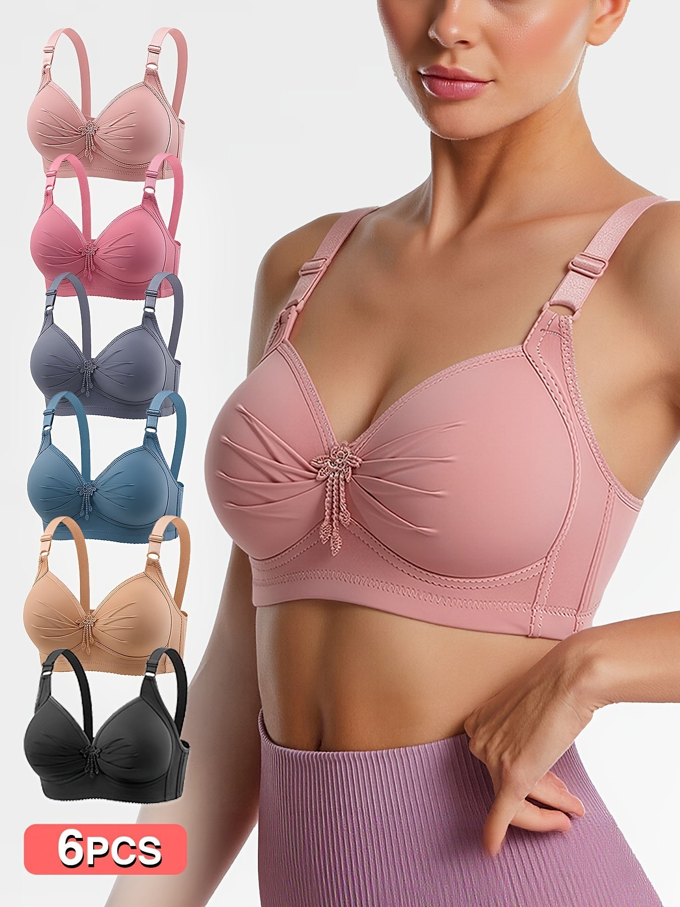 Women's Underwire Bra - 6-Pack Seamless, Underwire – main product image