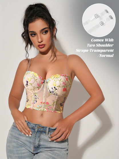 Women's Underwire Bra - Lace, Underwire - Light Beige – view 5