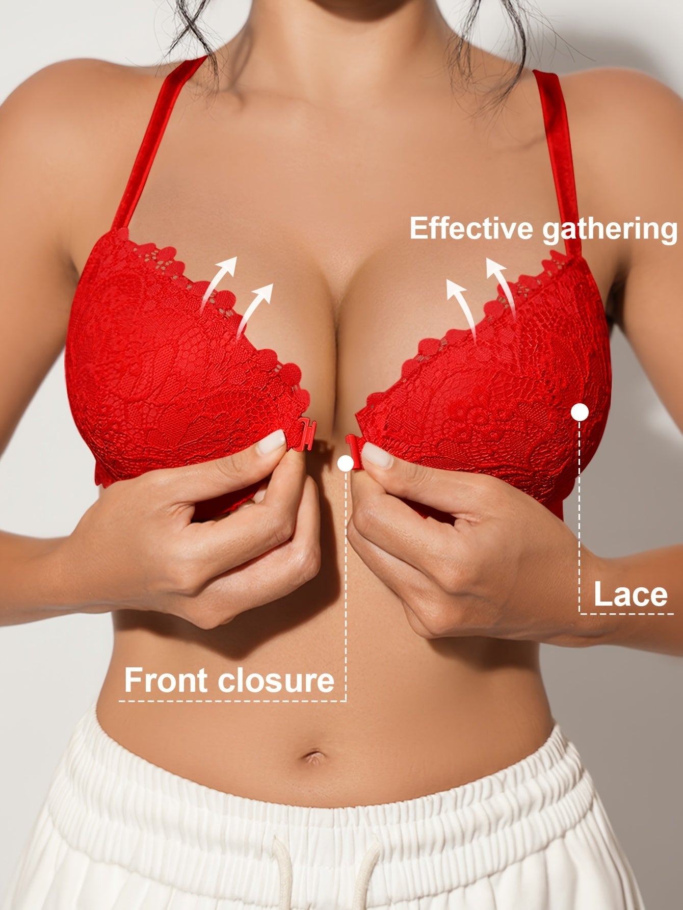 Women's Underwire Bra - Padded, Everyday Support – Black option – view 2